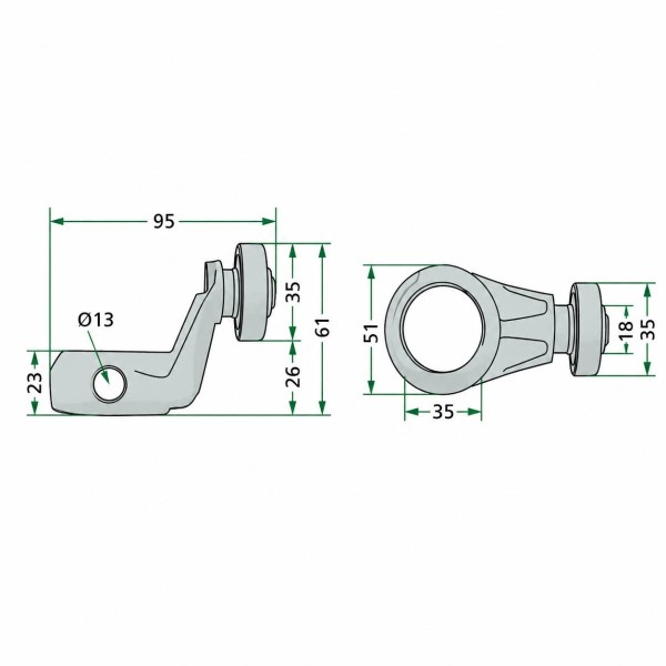 Suport Rola Pick-up Deutz Fahr 16600651 GR16600651 VF16600651