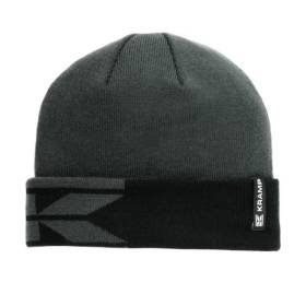 Căciulă tricotată, gri/neagră