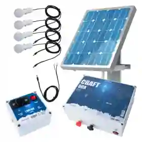Kit iluminat cu panou solar NEXON LIGHT 50W